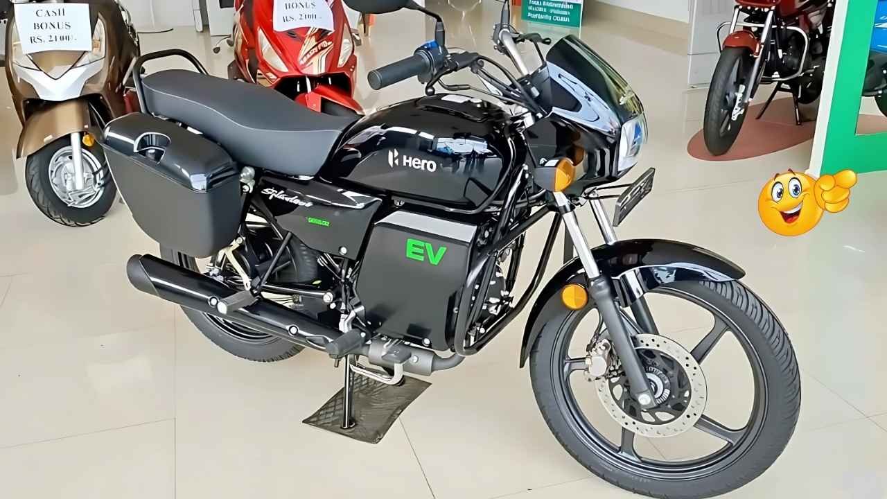 Hero Splendor Electric Bike Launched 290km Range, 100kmh Top Speed at ₹34,999