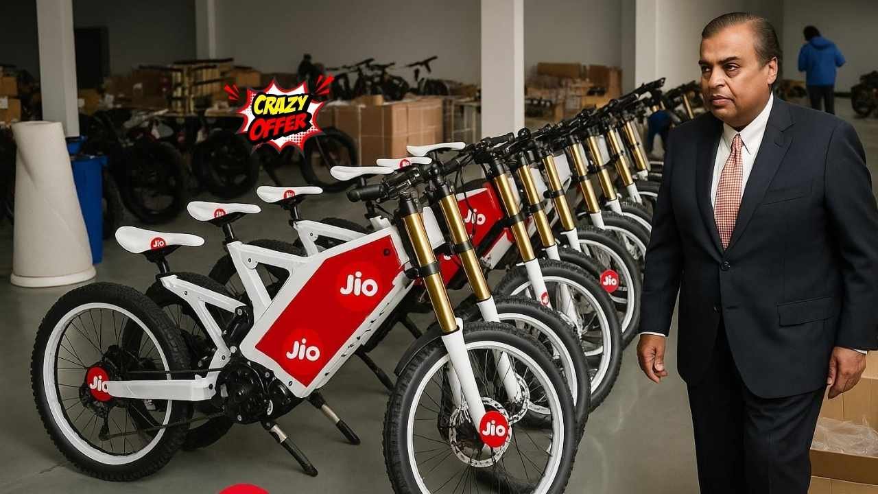 Jio Electric Cycle Launched 300km Range, 50kmh Top Speed at Just ₹1,499
