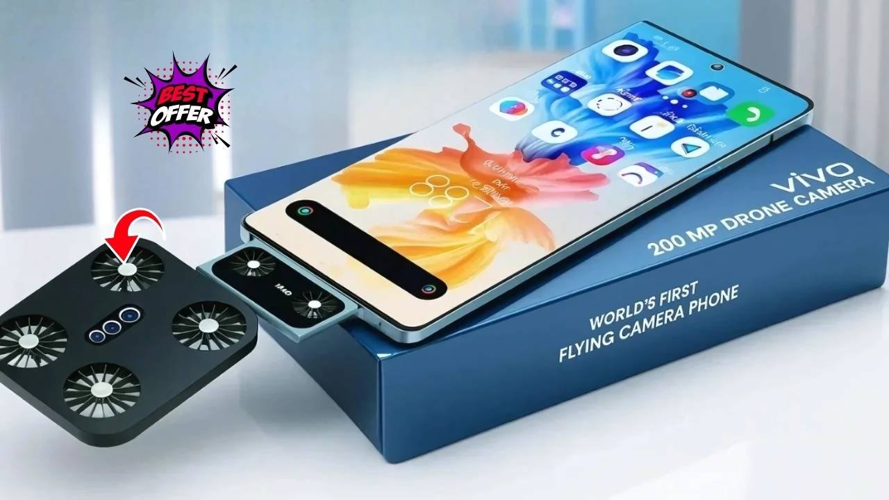 Vivo Flying Drone Camera Phone Launched with 450MP Camera, 400X Zoom and 5G Power